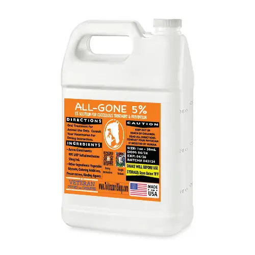 All-Gone 5% Solution 1/2 Gallon Jug