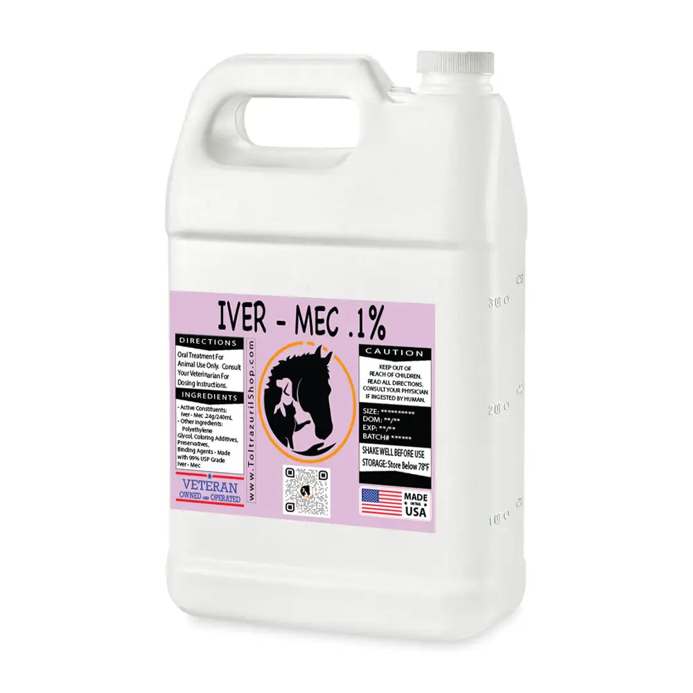 Iver-Mec .1% Solution | ToltrazurilShop | 1 Gallon Jug