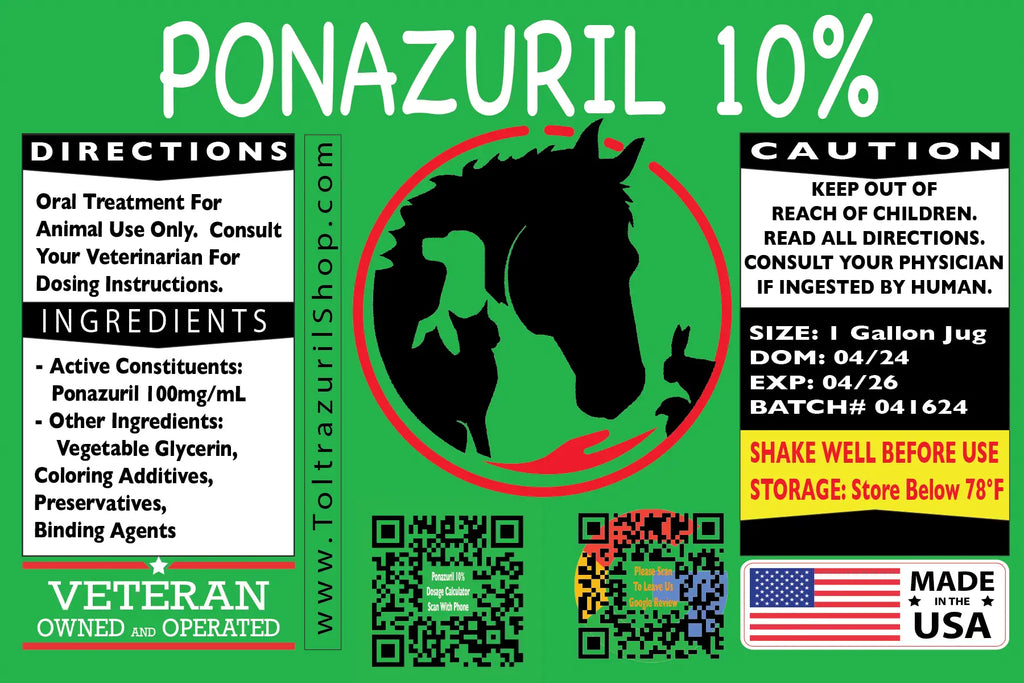 Ponazuril 10% Label | Toltrazuril Shop