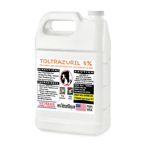 Toltrazuril 5% Liquid Solution 1/2 Gallon Jug