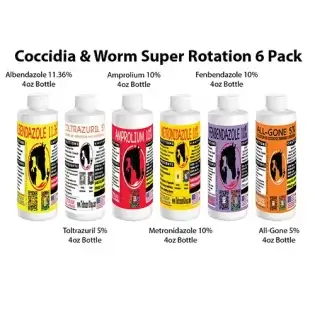 Small Animal Coccidia & Wormer Bundle 6 Pack Rotation