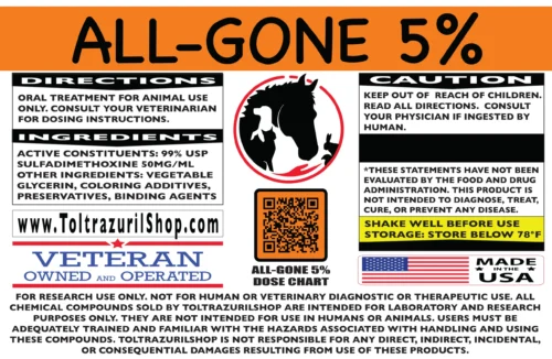 All-Gone 5% Label - ToltrazurilShop.com