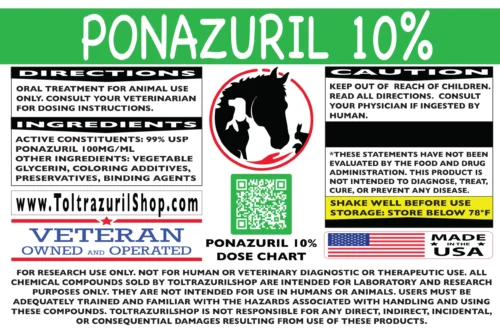 Ponazuril 10% Label - ToltrazurilShop.com