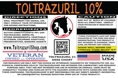 Toltrazuril 10% Label - ToltrazurilShop.com