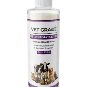 Metronidazole 10% - 100mg/mL Liquid Solution - 8oz, Tuna